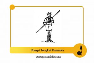 ukuran warna tinggi tongkat pramuka