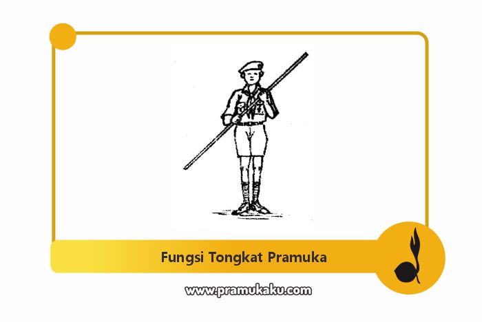 ukuran warna tinggi tongkat pramuka