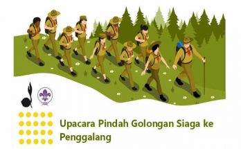 upacara pindah golongan siaga ke penggalang