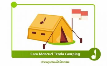 cara mencuci tenda camping