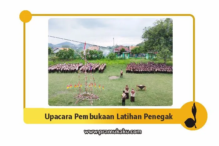 upacara pembukaan latihan penegak